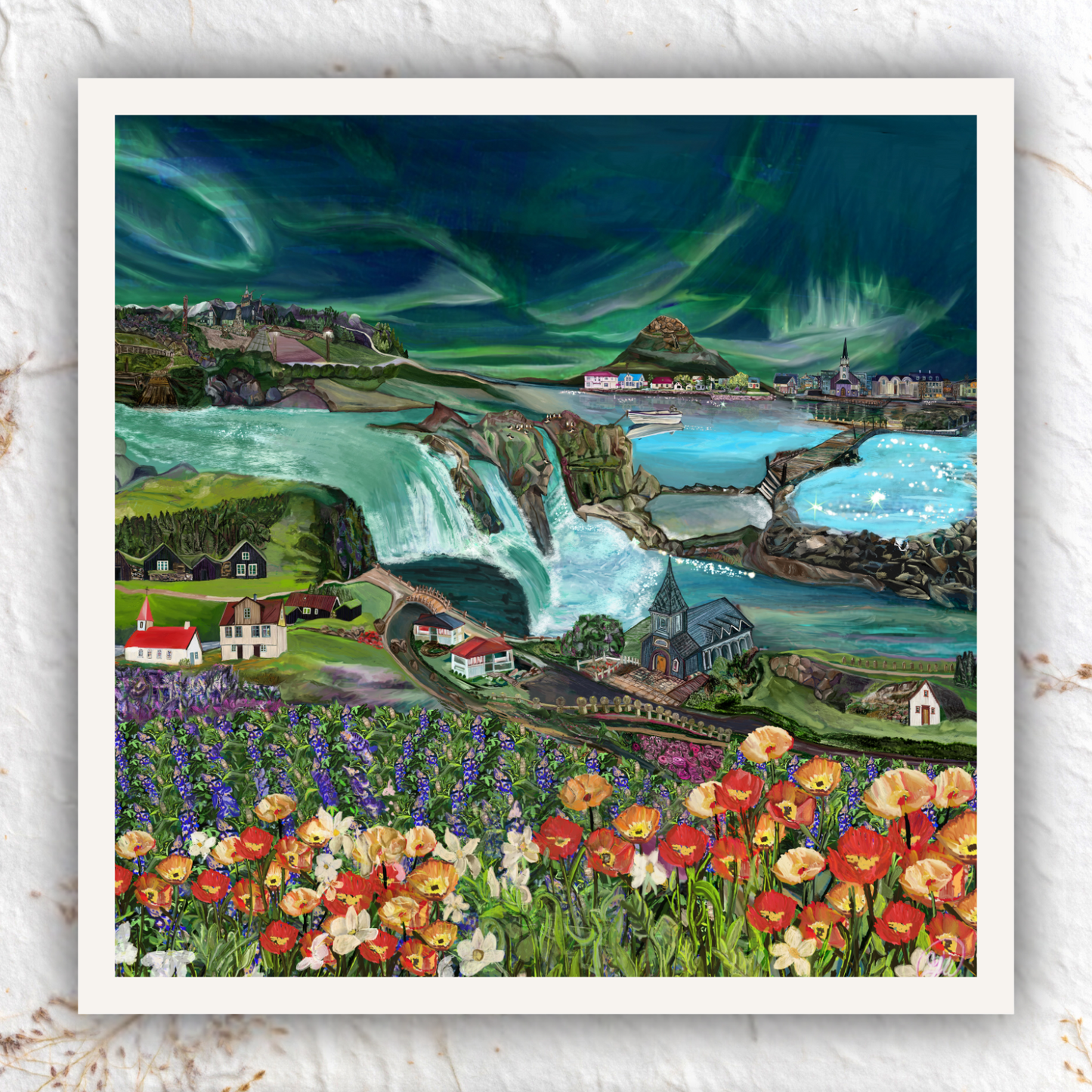 Viking Valley | Mixed Media Mural