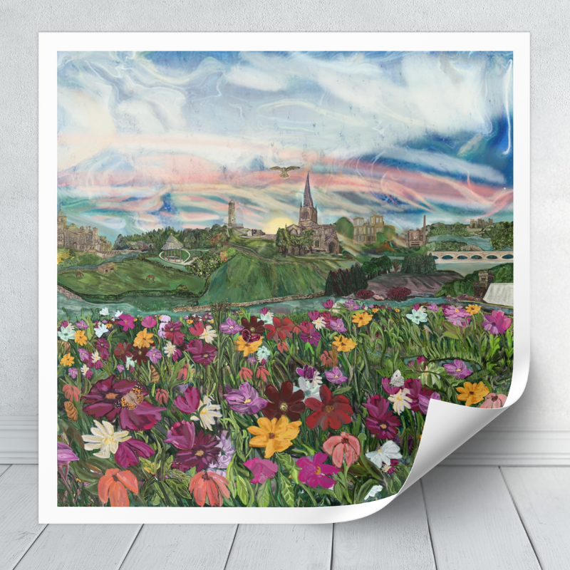 Wildness in the Peaks | Mixed Media Mural