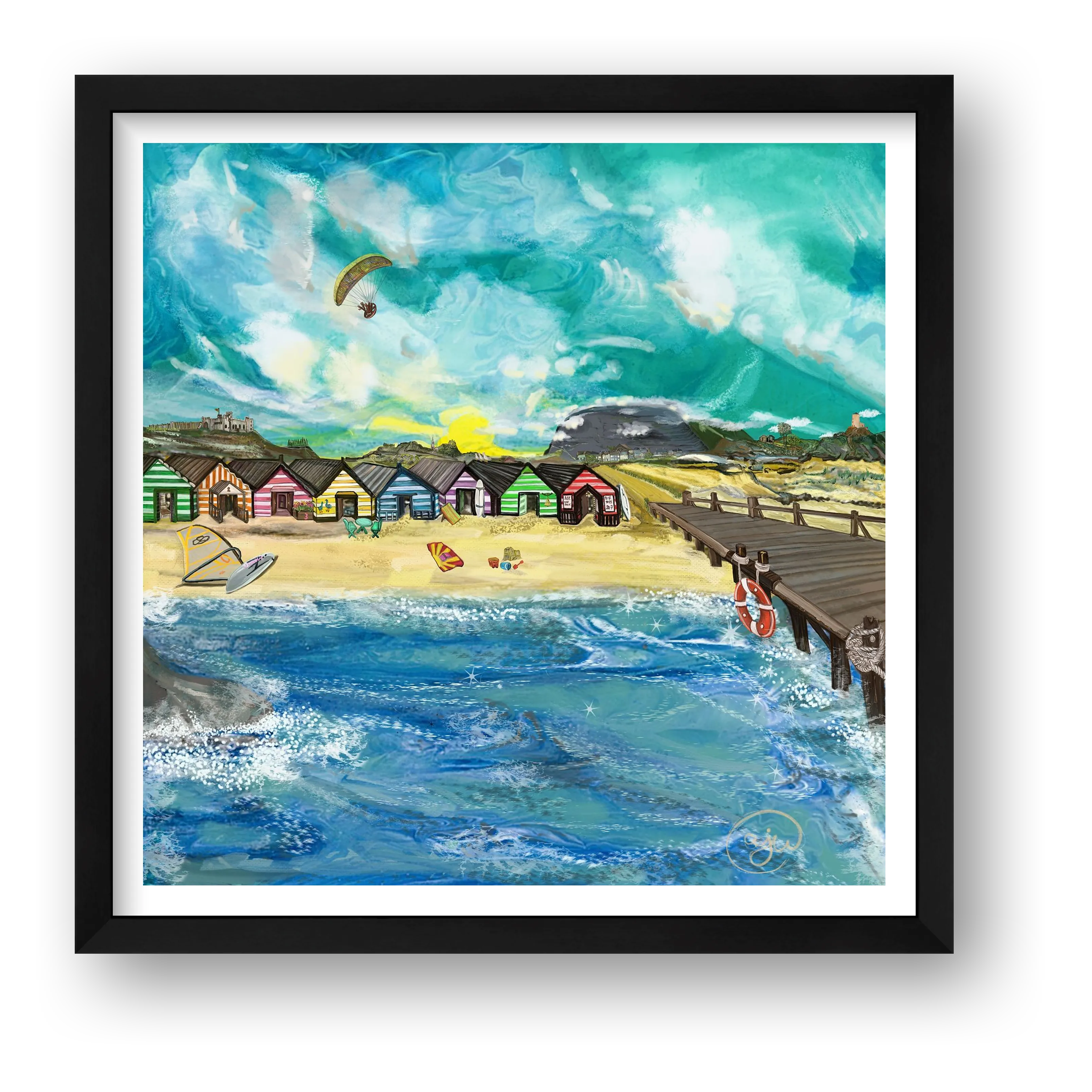 SWELL - Murals on Paper AjW — framed