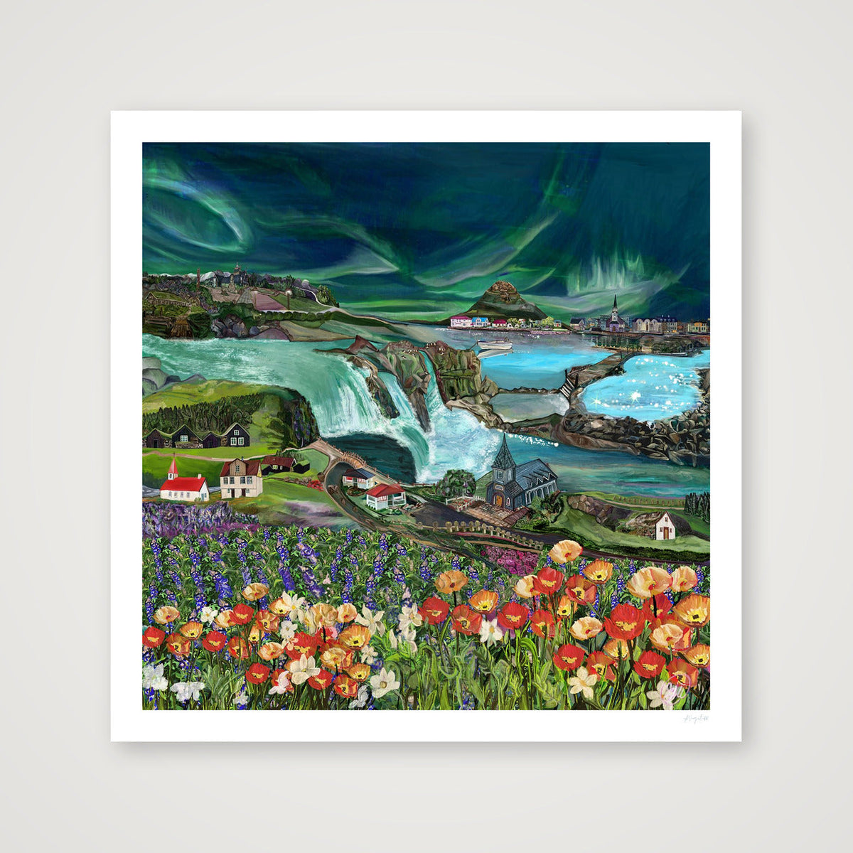 Viking Valley - Murals on Paper — 50×50cm, 20×20" Print only