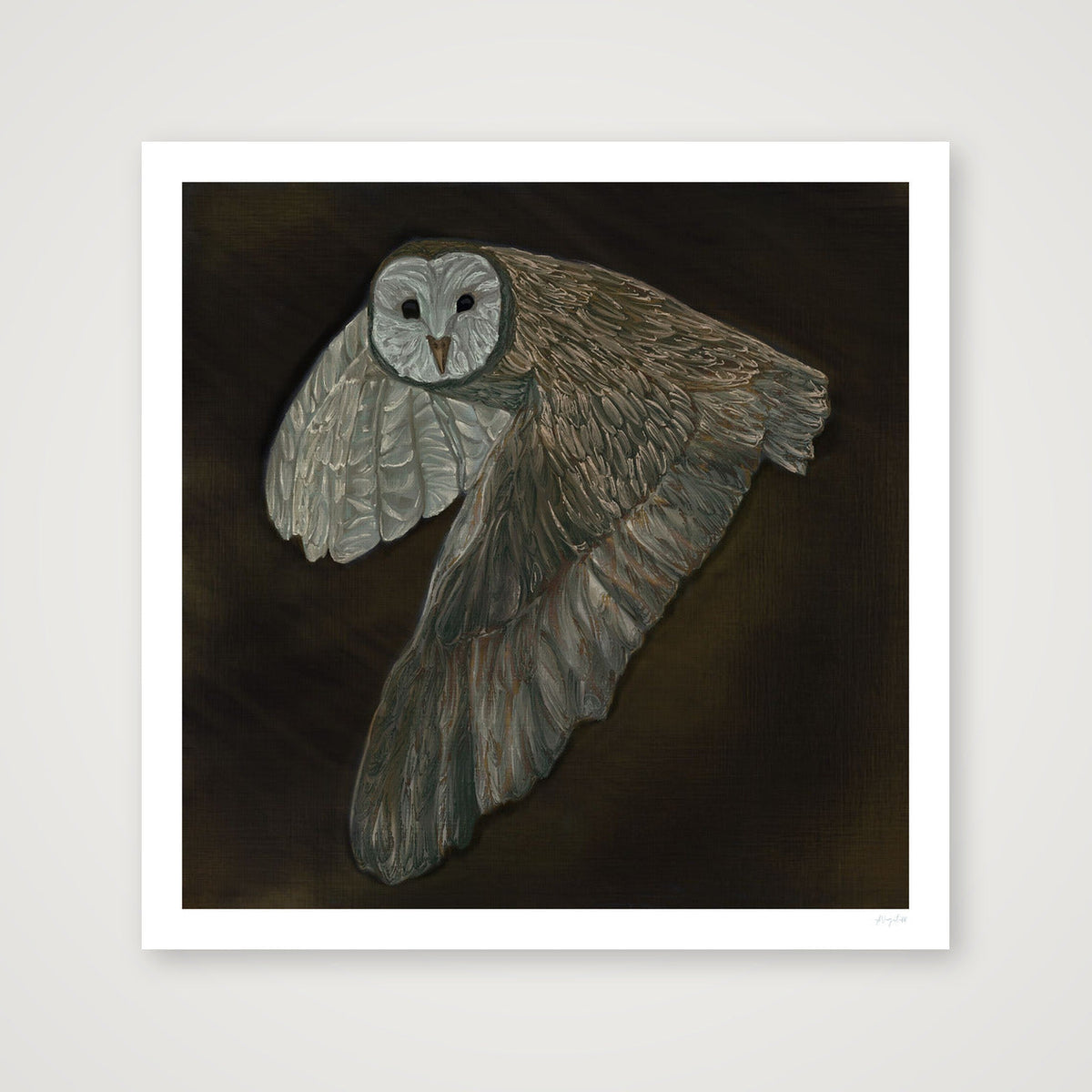 Night Flight - Gold Edition — 50×50cm, 20×20" Print only