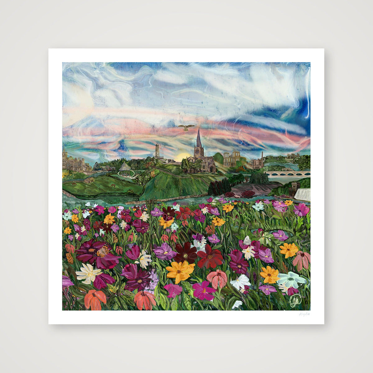 Wildness in The Peaks - Murals On Paper — 50×50cm, 20×20" Print only