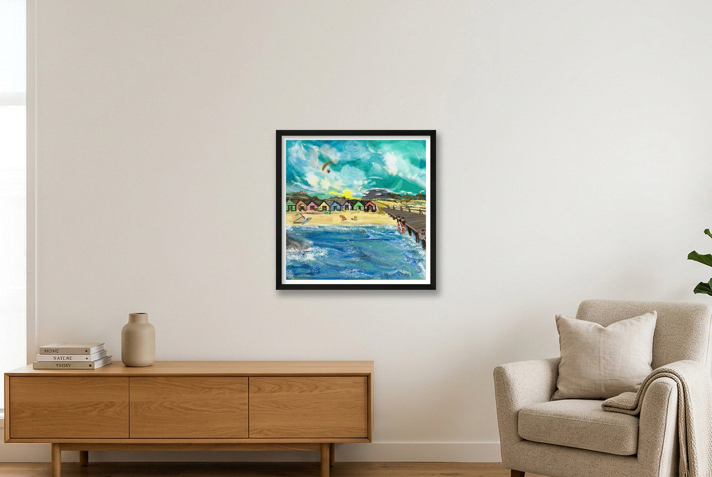 SWELL - Murals on Paper AjW — 50×50cm, 20×20" Black Frame