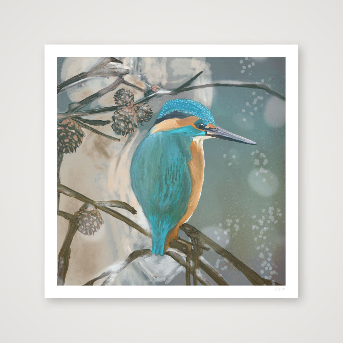 King of the River - Gold Edition — 50×50cm, 20×20" Print only