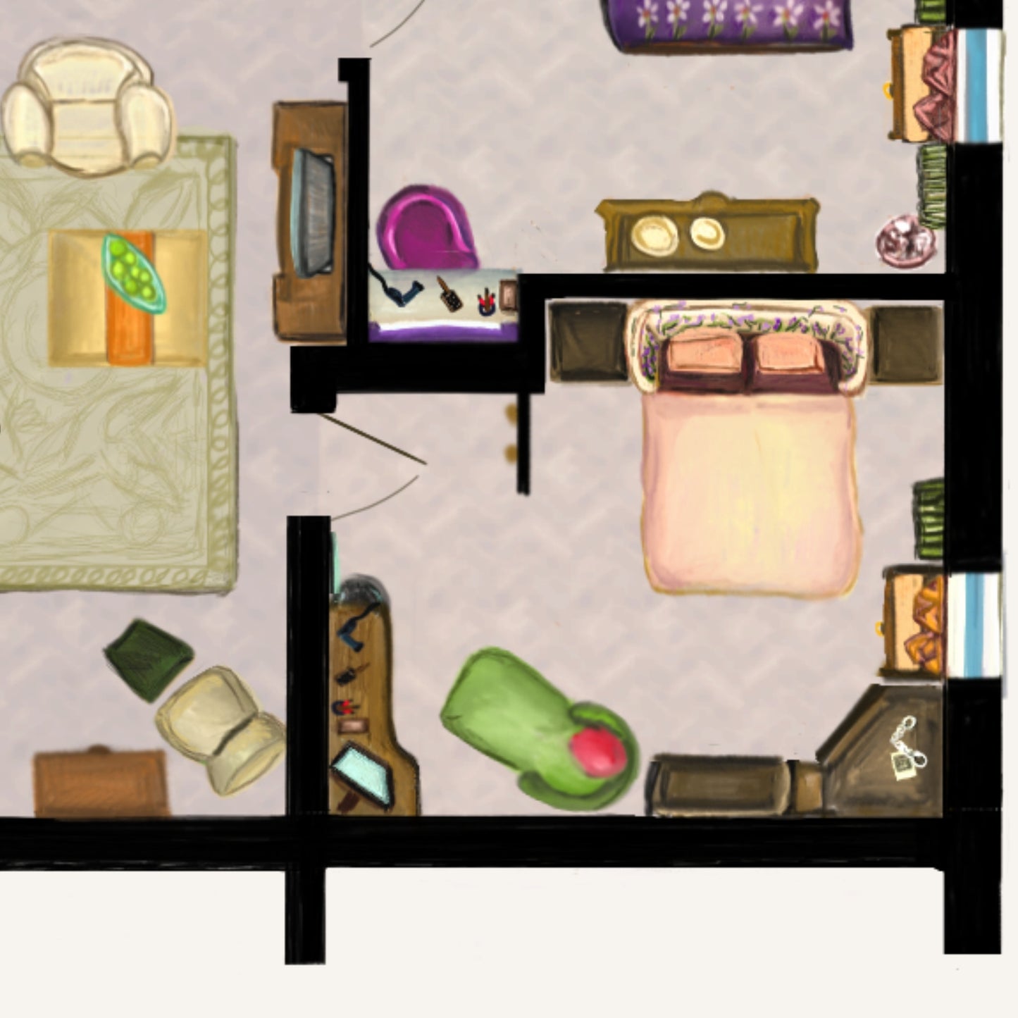 FRIENDS APARTMENT | FUNKY FLOORPLAN TRIBUTE