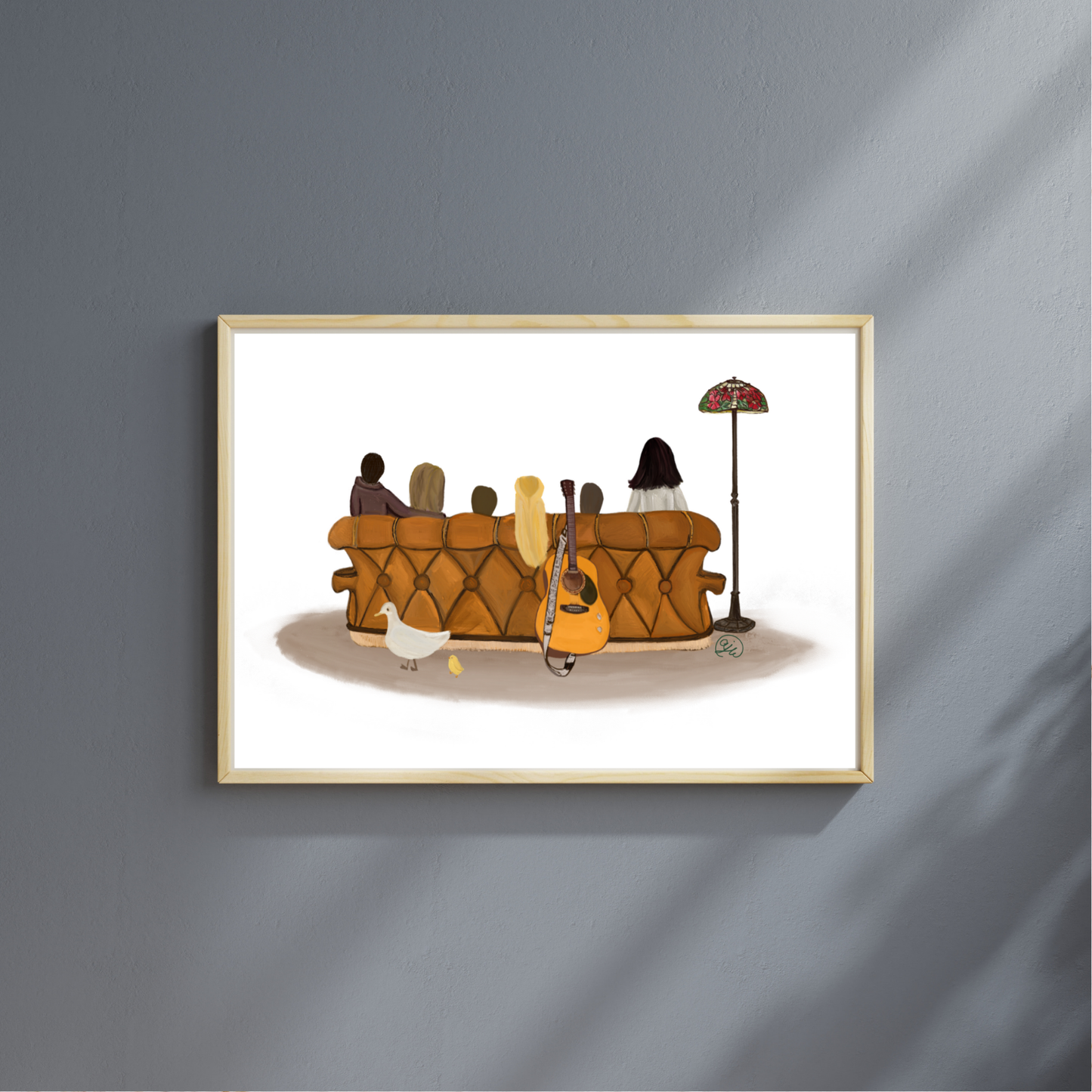 FRIENDS Couch | Original Illustration